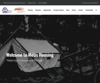 Metishousing.ca(Métis) Screenshot