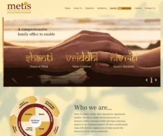 Metismfo.com(Creating Value for Generations) Screenshot