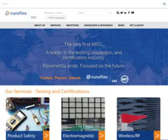 Metlabs.com(Eurofins E&E North America) Screenshot