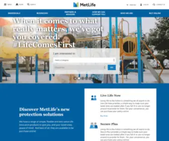 Metlife.ae(MetLife UAE) Screenshot