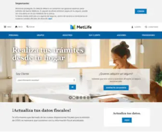 Metlife.com.mx(Seguros para ti y tus seres queridos) Screenshot