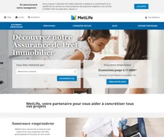 Metlife.fr(Découvrez les assurances MetLife) Screenshot