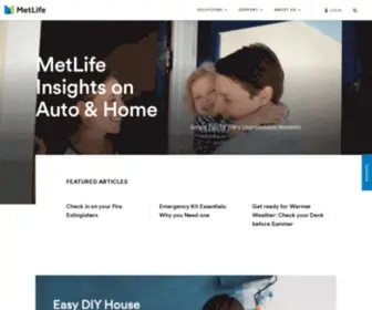 Metlifeyourlife.com(Auto and Home Insights and Tips) Screenshot