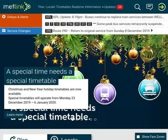 Metlink.org.nz(Greater Wellington's Public Transport Network) Screenshot