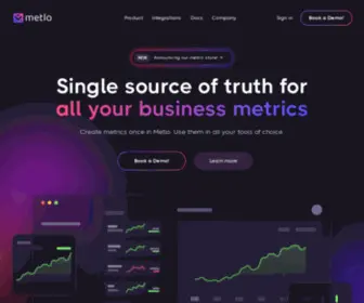 Metlo.io(Single source of truth for all your metrics) Screenshot