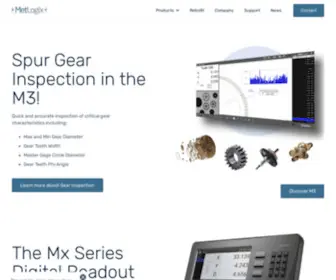 Metlogix.com(Performance metrology software for video and optical measuring systems) Screenshot