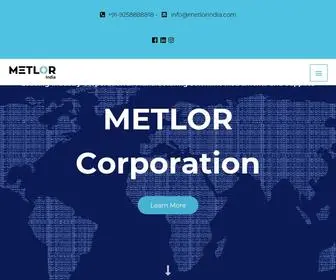 Metlorindia.com(Metlor Corporation) Screenshot