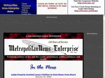 Metnews.com(Metropolitan News) Screenshot