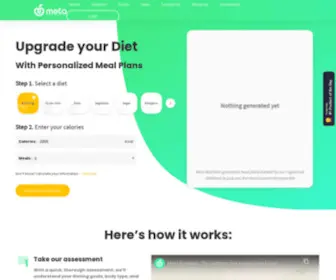 Metnu.com(Meta Nutrition) Screenshot