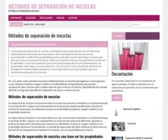 Metodosdeseparaciondemezclas.win(Métodos de separación de mezclas) Screenshot