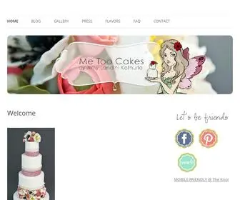 Metoocakes.com(Me Too Cakes) Screenshot