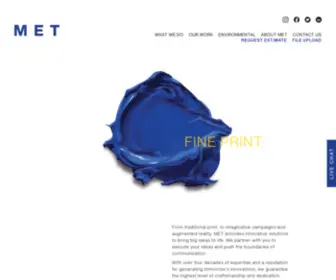 Metprinters.com(Sheetfed Offset Printing Services Vancouver Canada) Screenshot