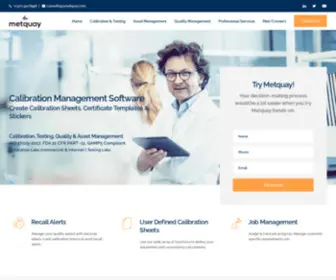 MetQuay.com(Calibration Management Software) Screenshot