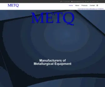 MetQuip.co.za(Addressing the Mineral Processing Industry Needs) Screenshot