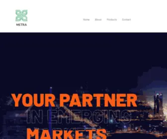 Metragrp.com(Your Partner in Emerging Markets) Screenshot