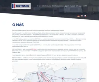 Metransrail.eu(O nás) Screenshot