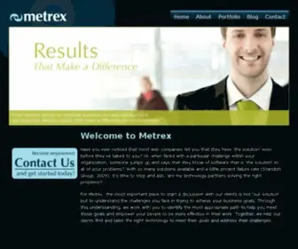 Metrex.net(Working with small business and non) Screenshot