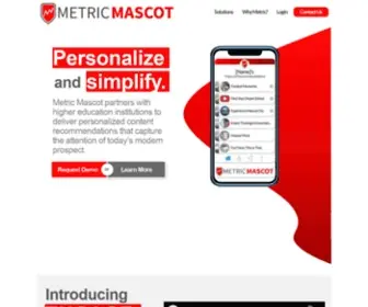 Metricmascot.com(Metric Mascot's mission) Screenshot