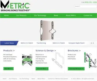 Metricmd.com(Metric Medical Devices) Screenshot