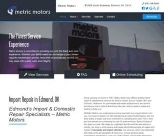 Metricmotors.com(Import Repair in Edmond) Screenshot