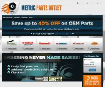 MetricPartsoutlet.com(Kawasaki parts) Screenshot