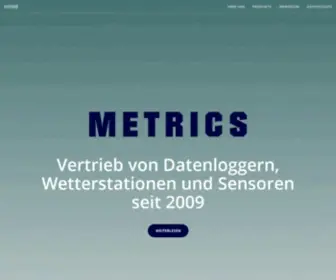 Metrics-GMBH.de(Datenlogger-Vertrieb seit 2009) Screenshot