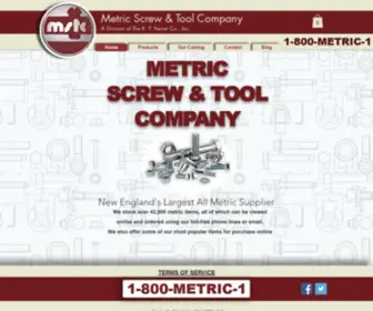 Metricscrew-Toolco.com(Metric Screw & Tool) Screenshot