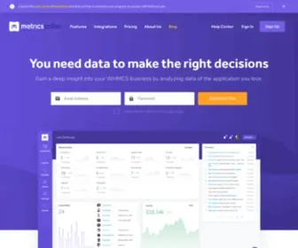 Metricscube.io(MetricsCube) Screenshot