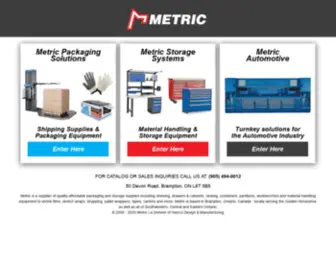 Metricss.com(Metric Storage Systems and Packaging Solutions) Screenshot
