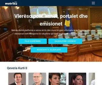 Metriku.com(Vlerëso politikanët) Screenshot