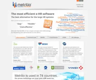 Metrilio.com(HR software for Talent Management) Screenshot