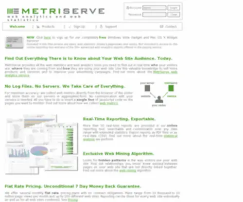 Metriserve.com(Metriserve) Screenshot