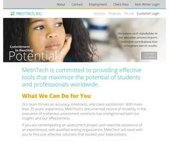 Metritech.com(MetriTech, Inc) Screenshot