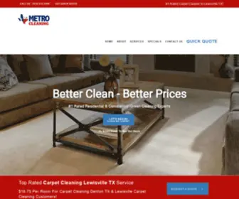 Metro-Cleaning.com(Carpet Cleaning Lewisville TX) Screenshot