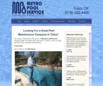 Metro-Pool-Service.com(A Tulsa pool maintenance company) Screenshot