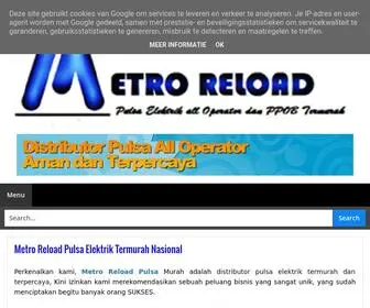 Metro-Reload.net(Metro Reload Pulsa Elektrik Murah) Screenshot