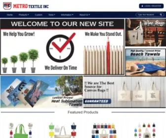 Metro-Textile.com(Metro Textile Inc) Screenshot