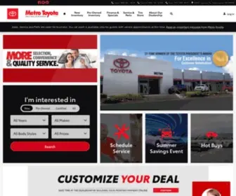 Metro-Toyota.com Screenshot