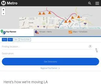 Metro.net(Bus, Rail, Subway, Bike & Micro in Los Angeles) Screenshot