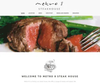 Metro8Steakhouse.com(A twist on the classic American steakhouse) Screenshot