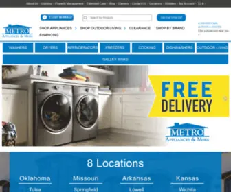 Metroappliancesandmore.com(Metro Appliances & More) Screenshot