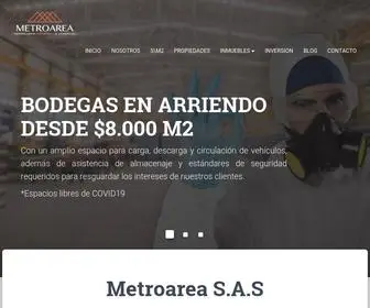 Metroarea.com.co(Inmobiliaria Industrial y Comercial) Screenshot