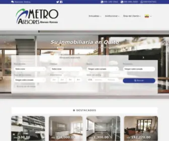 Metroasesores.com(Inmobiliaria en Quito) Screenshot