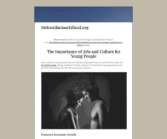 Metroatlantaartsfund.org(Metroatlantaartsfund) Screenshot