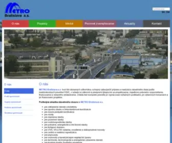 Metroba.sk(O nás) Screenshot