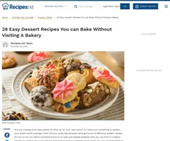 Metrobakery.com(28 Easy Dessert Recipes You Can Bake) Screenshot