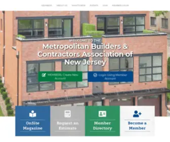 Metrobca.org(Metropolitan Builders & Contractors Association of New Jersey) Screenshot