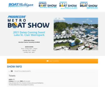 Metroboatshow.net(Uniting Michigan's Boating Enthusiasts) Screenshot