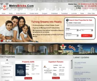 Metrobricks.com(Property in Noida) Screenshot