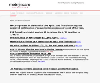 Metrocarephysicians.com(MetroCare is an Independent Physicians Association (IPA)) Screenshot